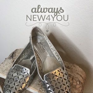 Michael Kors Silver Flats
